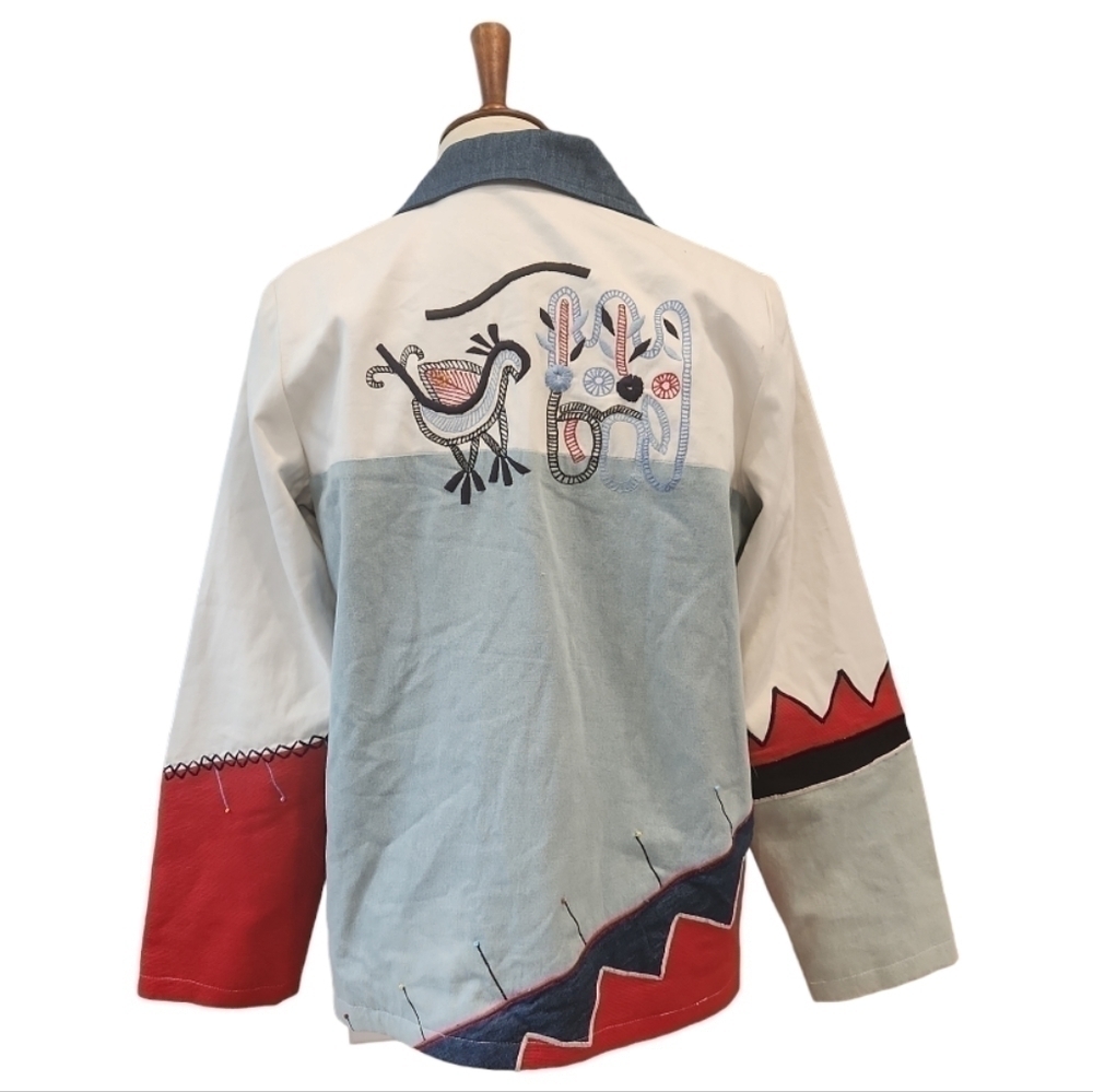 INDIGO Moon western patchwork jacket - image 2